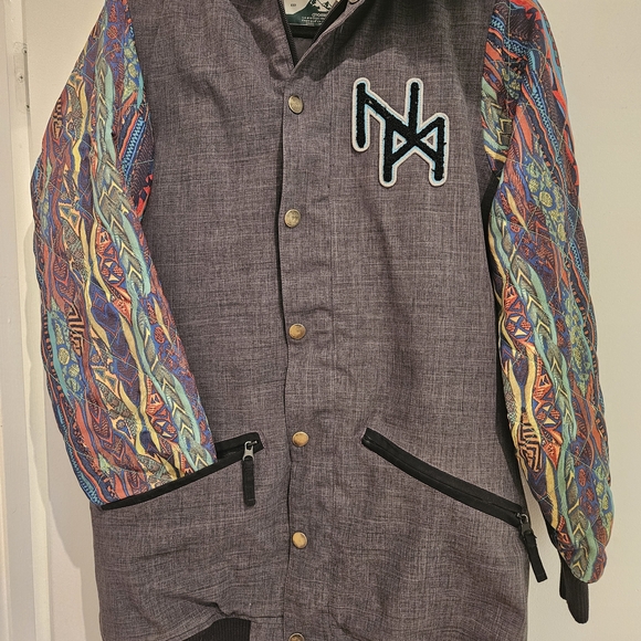 Multicolor Patterned Sleeve Men's Jacket - Picture 1 of 1